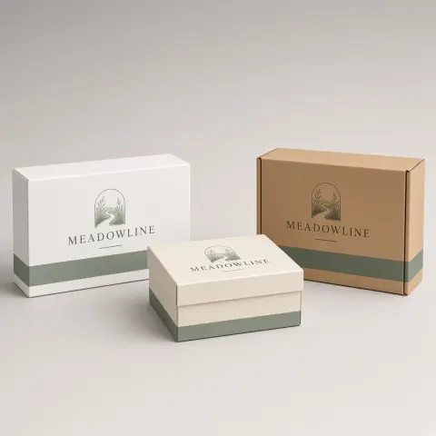 Branded Packaging — premium catalog hero photograph