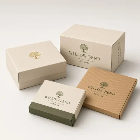 Custom Packaging — premium catalog hero photograph