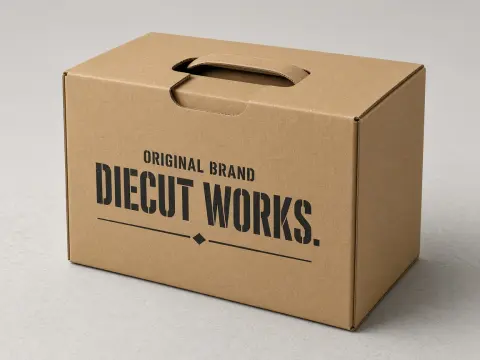 Die-Cut Corrugated Boxes — premium catalog hero photograph